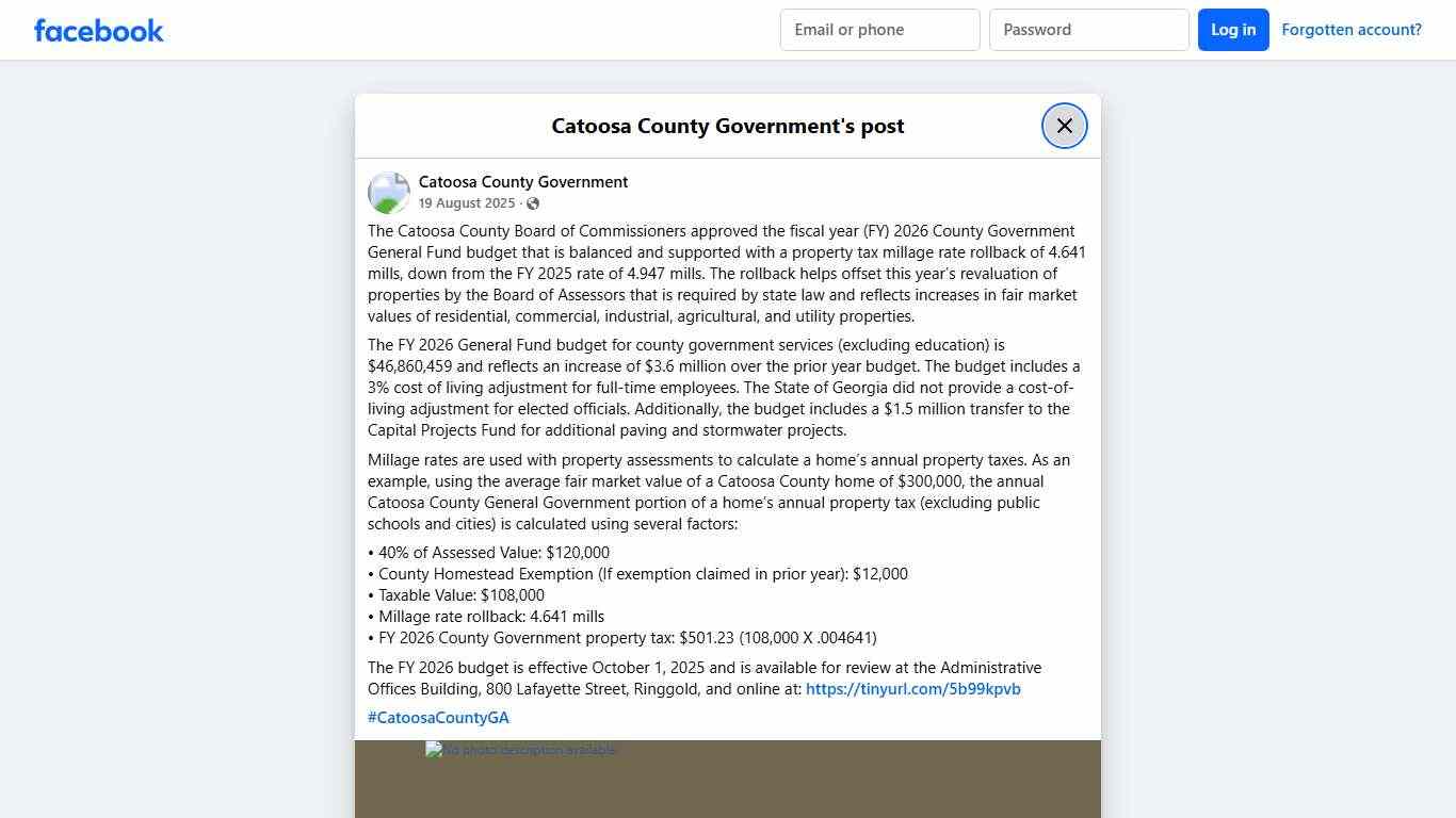 The Catoosa County Board of... - Catoosa County Government Facebook